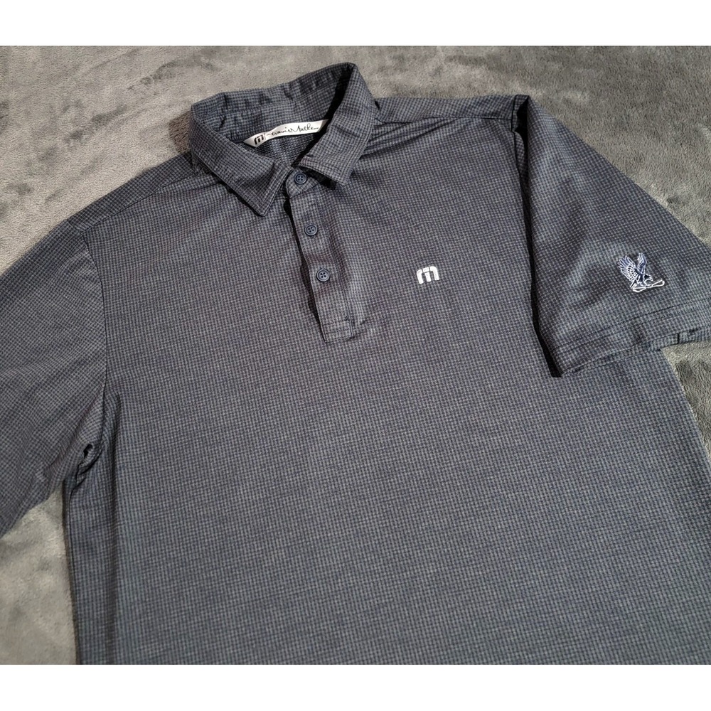 Travis Mathew Polo Shirt Men Medium Gray Golf Athleisure Casual Performance